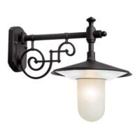 RADIANT LS284-BL RHINE BLACK WALL LANTERN