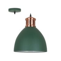 RADIANT RP254 STEEL GREEN & COPPER PENDANT