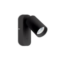 SPAZIO 246609.R.30 FLIP READING BLACK WALL LIGHT
