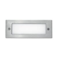 SPAZIO 4474/4038 RECT PLAIN 170MM 4000K STEEL FOOT LIGHT