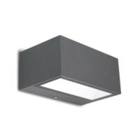SPAZIO 4519.30.52 ZELDA 140MM ANTHRACITE DOWNFACE WALL LIGHT