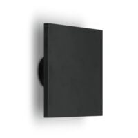 SPAZIO 4547.2.4030 FOCAL SQUARE 4000K BLACK WALL LIGHT