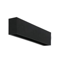 SPAZIO 4549.2.3030 CAPRI 3000K BLACK DOWNFACE WALL LIGHT