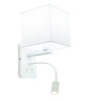 SPAZIO 5271.1 ARISTON SQUARE WHITE WALL LIGHT