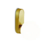 SPAZIO 5278 BUBBLE GOLD & OPAL WALL LIGHT