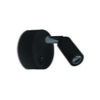 SPAZIO 8283/3030 NORA COMPACT BLACK WALL LIGHT