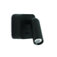 SPAZIO 8292.3030 HILTON SQUARE SAND BLACK WALL LIGHT