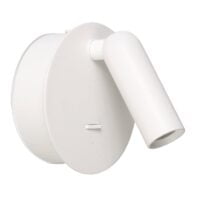 SPAZIO 8295.3031 HILTON CHARGE UP ROUND WHITE WALL LIGHT