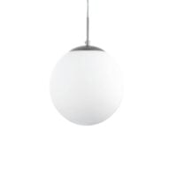 SPAZIO 8541.250 GLOBE OPAL & CHROME PENDANT
