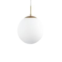 SPAZIO 8541.250.10 GLOBE OPAL & SAND GOLD PENDANT