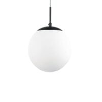 SPAZIO 8541.250.30 GLOBE OPAL & MATT BLACK PENDANT
