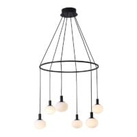 SPAZIO 8655.1 COSMO 6 LIGHT BLACK & OPAL PENDANT