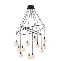 SPAZIO 8655.3 COSMO 12 LIGHT BLACK & OPAL PENDANT