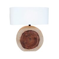 SUBLIME CIRCULAR WOODEN TABLE LAMP