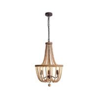 BRIGHT STAR CH894/3 WOODEN BEAD CHANDELIER