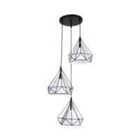 BRIGHT STAR PEN754 BLACK METAL PENDANT