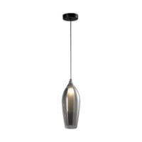 BRIGHT STAR PEN848/1 SMOKED GLASS PENDANT