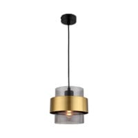BRIGHT STAR PEN856 GOLD & GLASS PENDANT