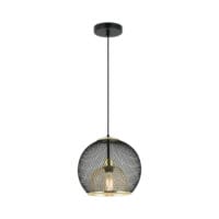 BRIGHT STAR PEN861 BLACK & GOLD PENDANT