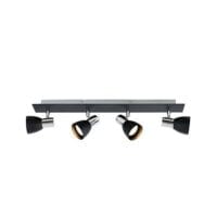BRIGHT STAR S056/4 CHROME & MATT BLACK SPOT LIGHT