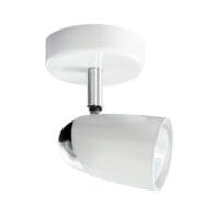 BRIGHT STAR S060/1 POLISHED CHROME & WHITE SPOT LIGHT