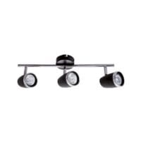BRIGHT STAR S064/3 POLISHED CHROME & BLACK SPOT LIGHT