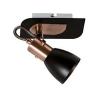 BRIGHT STAR S156/1 BLACK & COPPER SPOT LIGHT