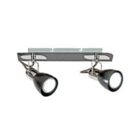 BRIGHT STAR S156/2 POLISHED CHROME & BLACK SPOT LIGHT