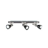 BRIGHT STAR S156/3 POLISHED CHROME & BLACK SPOT LIGHT