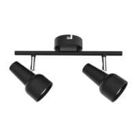 BRIGHT STAR S165/2 MATT BLACK & CHROME SPOTLIGHT