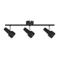 BRIGHT STAR S165/3 MATT BLACK & CHROME SPOTLIGHT