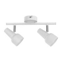 BRIGHT STAR S166/2 MATT WHITE & CHROME SPOTLIGHT
