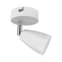 BRIGHT STAR S169/1 MATT WHITE & CHROME SPOTLIGHT