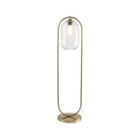 BRIGHT STAR SL422 BRASS METAL & GLASS FLOOR LAMP
