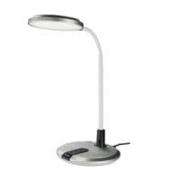 BRIGHT STAR TL628 WHITE & SILVER LED DESK LAMP