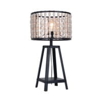 BRIGHT STAR TL650 BLACK BEADED TABLE LAMP