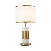 BRIGHT STAR TL697 WHITE & GOLD TABLE LAMP