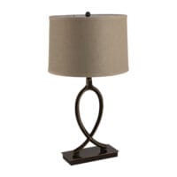 BRIGHT STAR TL822 BLACK & GOLD TABLE LAMP