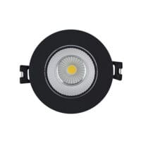EUROLUX D159B BLACK 90MM FIXED DOWNLIGHT