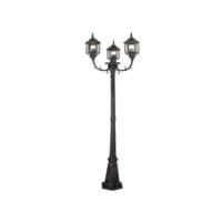 EUROLUX O36BS BLACK & SILVER STANDING LANTERN