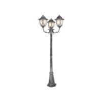 EUROLUX O37ABS BLACK & SILVER STANDING LANTERN
