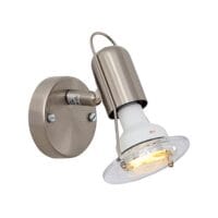 EUROLUX S20SC MINI DISC SATIN CHROME SPOT LIGHT
