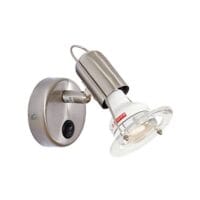 EUROLUX S242SC MINI DISC SATIN CHROME SPOT LIGHT