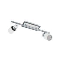 EUROLUX S372 DAVIDA WHITE & CHROME SPOT LIGHT