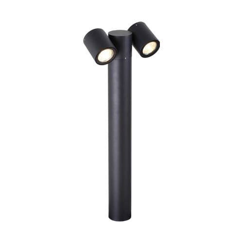 KLIGHT JBKLG905/2 ADJUSTABLE MATT BLACK BOLLARD Discount Lighting