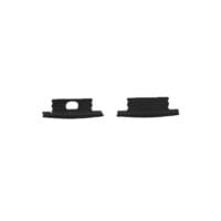 PIOLED SLIM27 SURFACE LED STRIP PROFILE END CAPS, BLACK