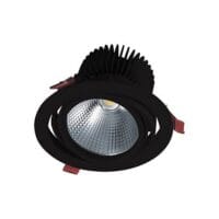 RADIANT LDL059 BLACK 152MM TILT DOWNLIGHT