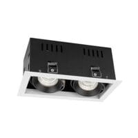 RADIANT LDL0703000K BLACK & WHITE 200MM TILT DOWNLIGHT