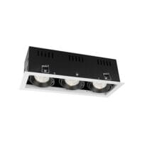RADIANT LDL0713000K BLACK & WHITE 288MM TILT DOWNLIGHT