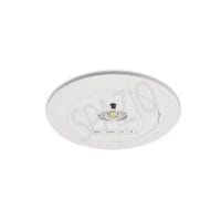 SPAZIO 4651 RECESSED WHITE EMERGENCY LED LIGHT